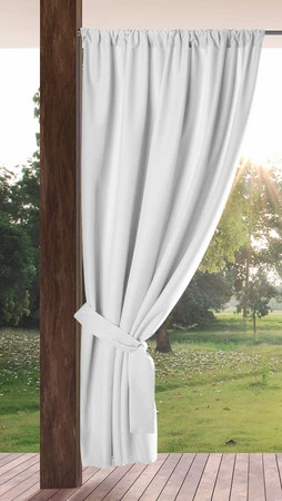 ZASŁONA GOTOWA GARDEN NA TAŚMIE 155 X 200 CM BIAŁY