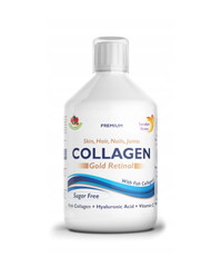 Swedish Nutra Collagen Gold Retinol 12 500 mg (marine) suplement na zdrową skórę 500ml