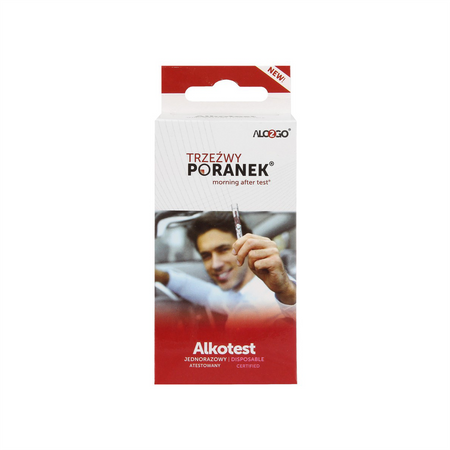 Alkotest jednorazowy atestowany 2 szt.