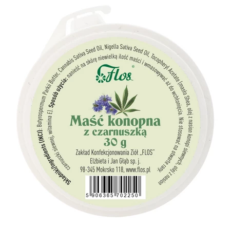 Maść konopna z czarnuszką 30g FLOS