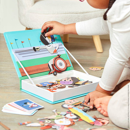 Janod Magnetyczna układanka Sport Magnetibook