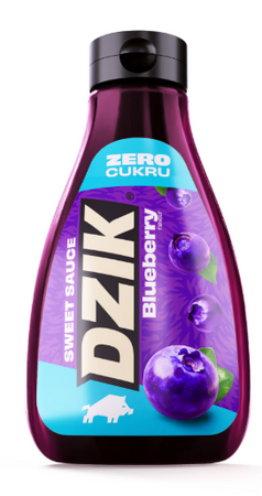 WK DZIK Sos Zero Blueberry jagodowy 425 ml