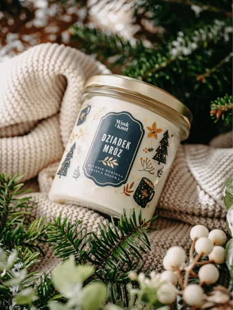 Woskiknot świeca sojowa Dziadek Mróz 300ml