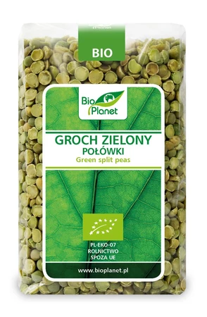 BIO PLANET GROCH ZIELONY POŁÓWKI BIO 500 g