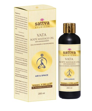 Sattva, Ajurwedyjski olejek do masażu Vata, 200ml