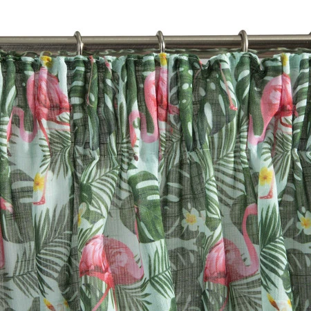 ZASŁONA GOTOWA BOTANIC NA TAŚMIE 140 X 250 CM BIAŁY