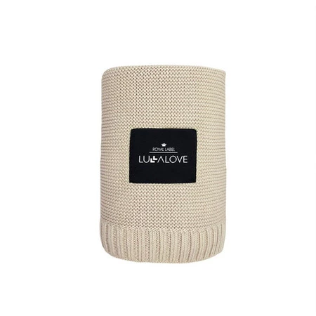 Lullalove, Bambusowy koc - Milk coffee, beżowy