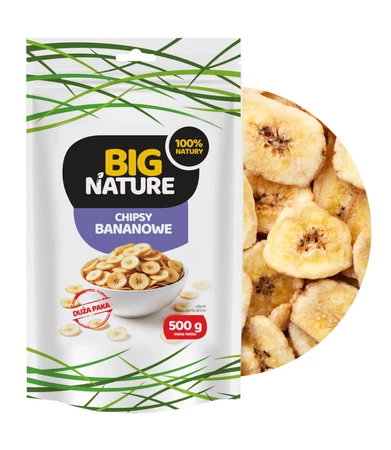 Big Nature Chipsy Bananowe 500 g
