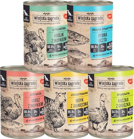 WIEJSKA ZAGRODA Kaczka z Gruszką bez zbóż 400g