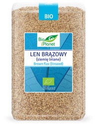 BIO PLANET LEN BRĄZOWY (SIEMIĘ LNIANE) BIO 2 kg