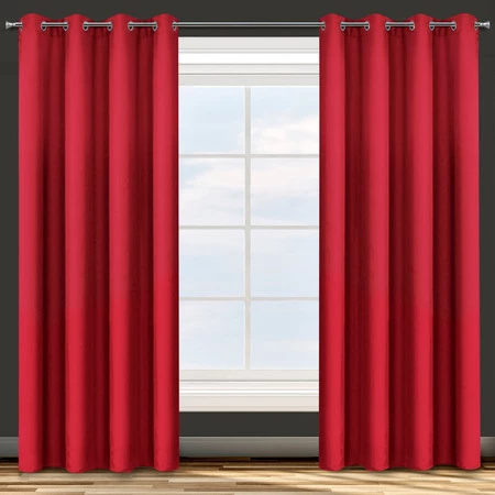 ZASŁONA GOTOWA D91 ADORE 140 X 250 CM CZERWONY
