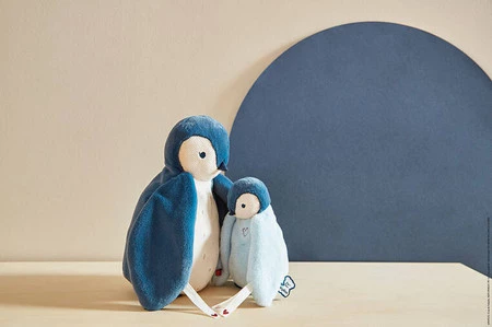 Kaloo Zestaw dwóch przytulanek Pingwinki 25 cm i 15 cm w pudełku kolekcja Complices