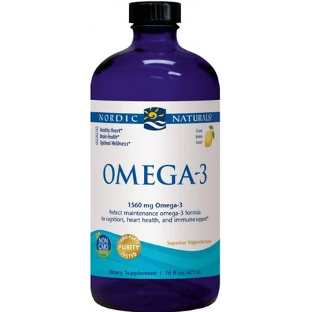 NORDIC NATURALS Omega-3 kwasy tłuszczowe 1560 mg (473 ml) smak lemon