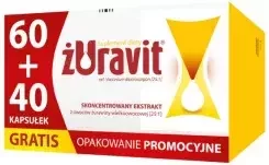 Żuravit − 60+40 kaps gratis 100 kaps.