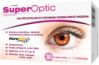 Polpharma SUPEROPTIC wsparcie prawidłowego widzenia 30 kaps.