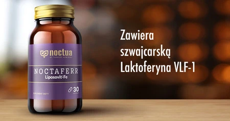 NOCTUA Noctaferr liposomalne żelazo z laktoferyną 30 kaps.