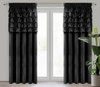 ZASŁONA GOTOWA AURA NA TAŚMIE 140 X 270 CM CZARNY