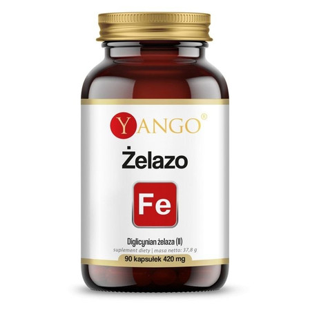 Yango Żelazo diglicynian żelaza 420 mg 90 kaps.