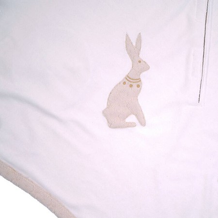 Lodger Polarowy wielofunkcyjny otulacz kocyk do fotelika samochodowego jasnobeżowy Fleece Birch