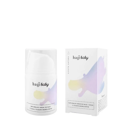 Hagi Baby − Naturalny krem do buzi i ciała z olejem morelowym − 50 ml