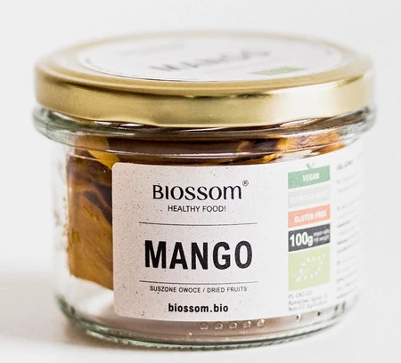 BIOSSOM MANGO SUSZONE BEZGLUTENOWE BIO 100 g