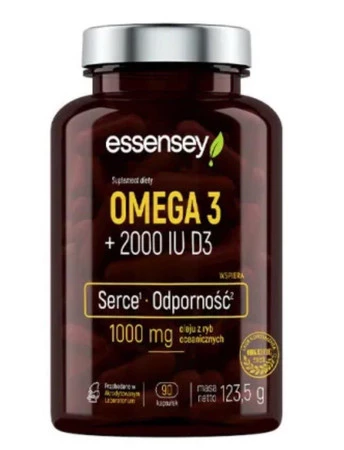 ESSENSEY OMEGA 3 + 2000 IU D3 90 kaps