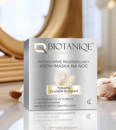 Biotaniqe - Terapia Śluzem Ślimaka, Intensywnie Regenerujący Krem/Maska na Noc - 50 ml
