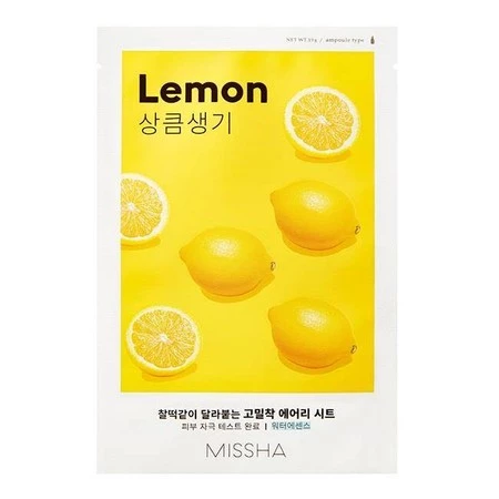 Airy Fit Sheet Mask rozjaśniająca maseczka w płachcie z ekstraktem z cytryny Lemon 19ml