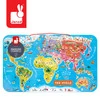 Janod Puzzle magnetyczne Mapa świata