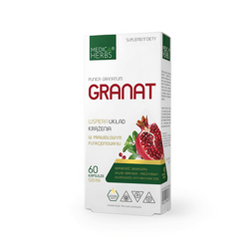 MEDICA HERBS Granat 520mg na wsparcie układu krążenia 60 kaps.