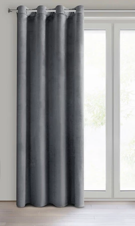 ZASŁONA GOTOWA MELANIE 140 X 250 CM GRAFITOWY
