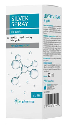 Starpharma Silver Spray do gardła 20 ml