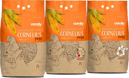 AQUAEL COMFY Cornelius Petit Poziomka Żwirek kukurydziany 7l