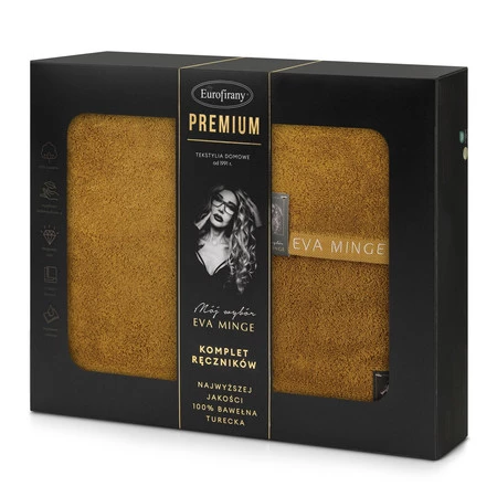 Komplet Ręczników Venus 46 x 36 x 7 cm, Miodowy