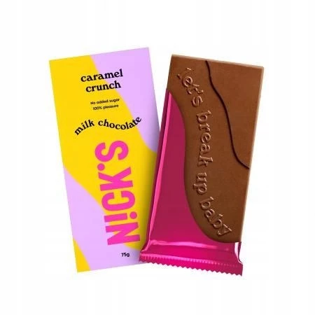 Zestaw 3x N!CK'S Nicks Czekolada mleczna z karmelem 75g