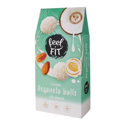 Zestaw 2x Veganella kulki kokosowe z migdałem 63 g