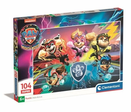 Clementoni Puzzle 104el Super Psi Patrol PAW PATROL MIGHTY MOVIE 27236