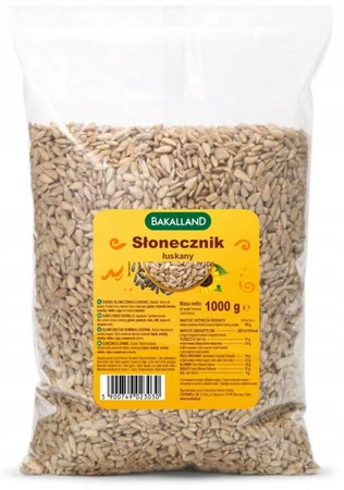 Bakalland Słonecznik łuskany 1 kg