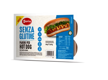 BUŁKI DO HOT DOGÓW BEZGLUTENOWE (2 x 75 g) 150 g - DORIA