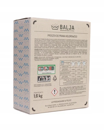 BALJA Ekologiczny Proszek do prania kolorowego 1,6kg