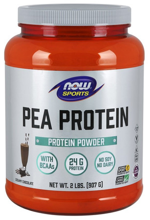 Now Foods Pea Protein odżywka białkowa z grochu 907 g smak czekolada