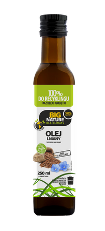 Big Nature Olej Lniany 250 ml