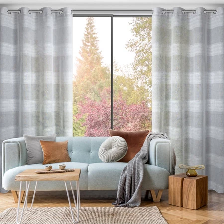 ZASŁONA GOTOWA AGATA 140 X 250 CM SREBRNY