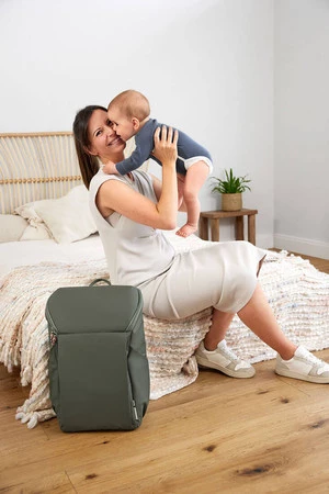 Lassig Green Label Plecak dla mam z akcesoriami Slender Up Backpack olive
