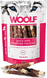 WOOLF Duck Rawhide Twister Pałeczki z Kaczką 100g