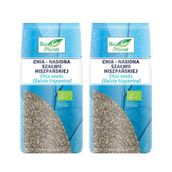 Zestaw: 2x Bio Planet − Chia, nasiona szałwii hiszpańskiej − 200 g
