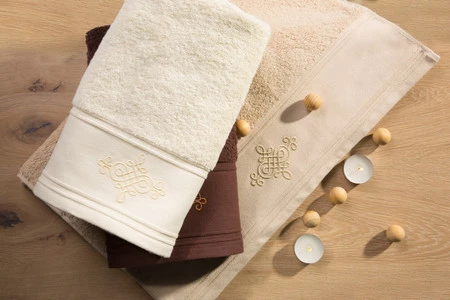 Ręcznik Klas2 (01), 50 x 90 cm, Kremowy