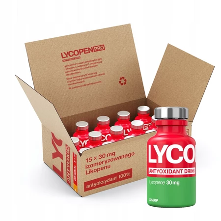 Zestaw 15 x Napój LycopenPro Sharp Antioxydant z Żurawiną 250ml