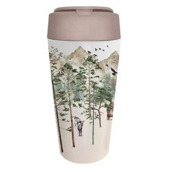 KUBEK PODRÓŻNY Z TWORZYWA PLA FOREST 420 ml - CHIC-MIC