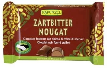 CZEKOLADA GORZKA Z NADZIENIEM NUGATOWYM BIO 100 g